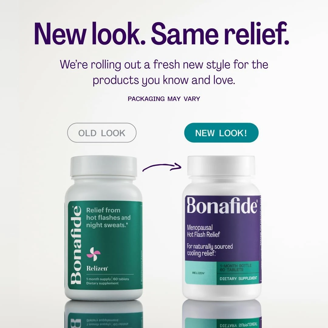 Relizen by Bonafide. Relief from Menopausal Hot Flashes & Night Sweats. — 1-Mont