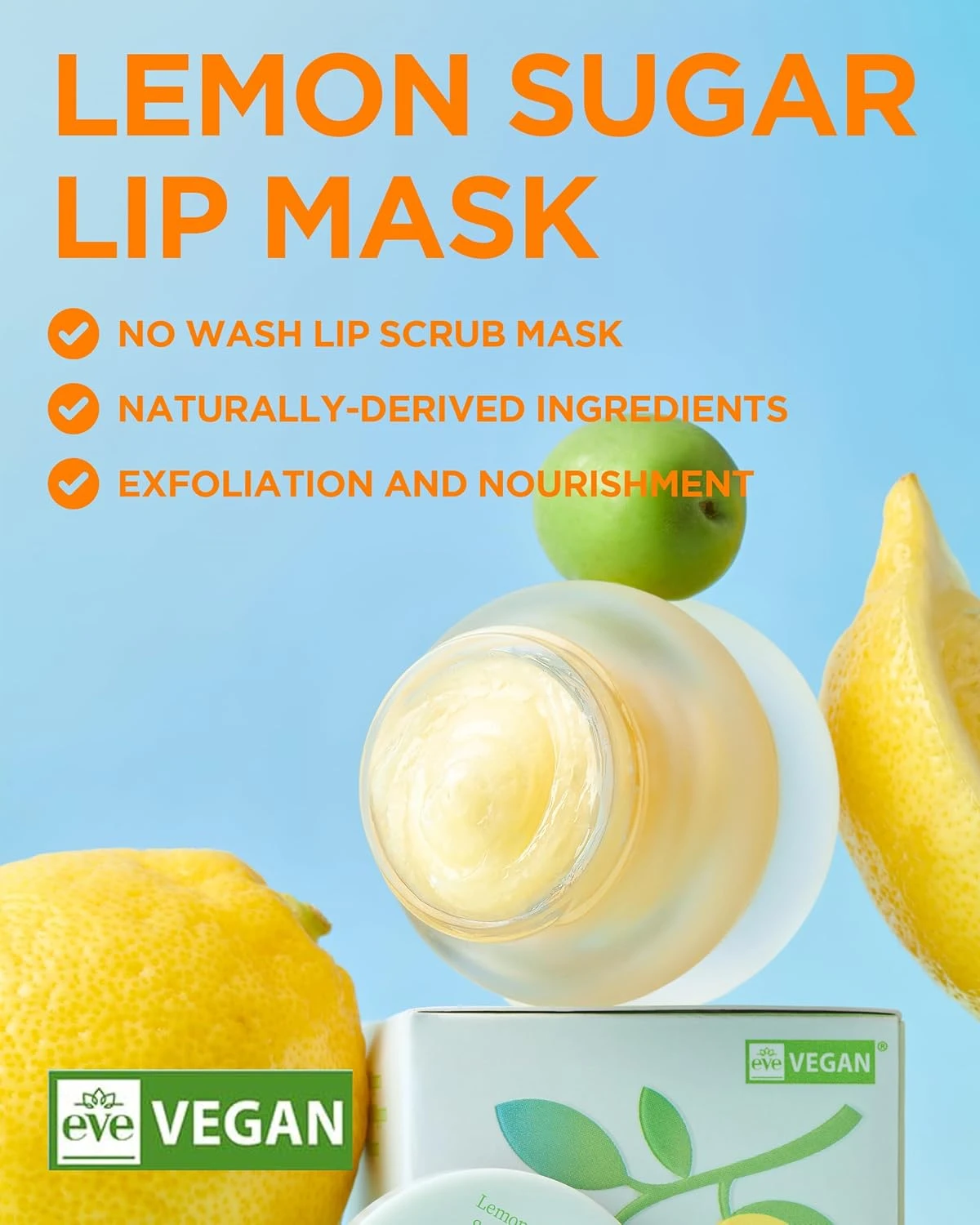 TOCOBO Lemon Sugar Lip Mask 20ml | Overnight Lip Maks, Korean Lip Mask, Lip Slee