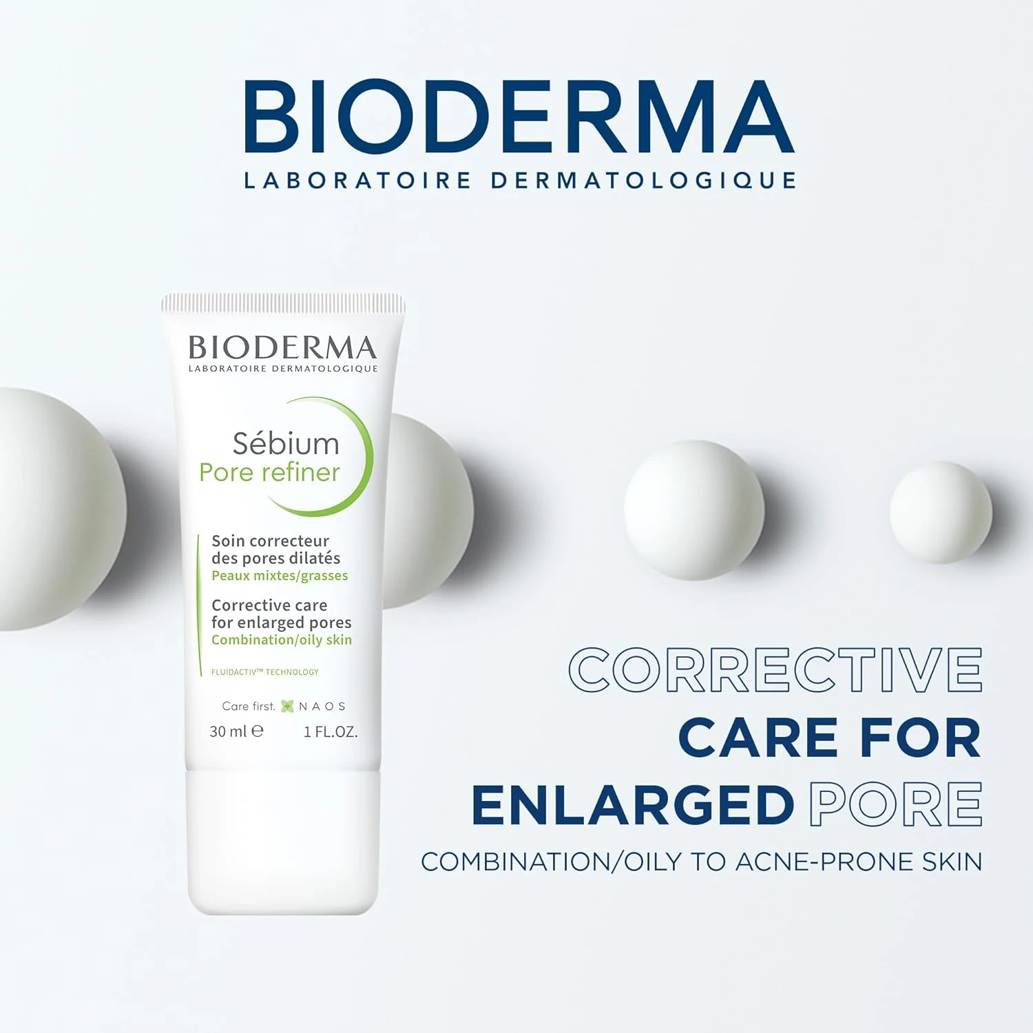 Bioderma Sebium Pore Refiner Corrective Care Cream For Combination To Oily Skin 