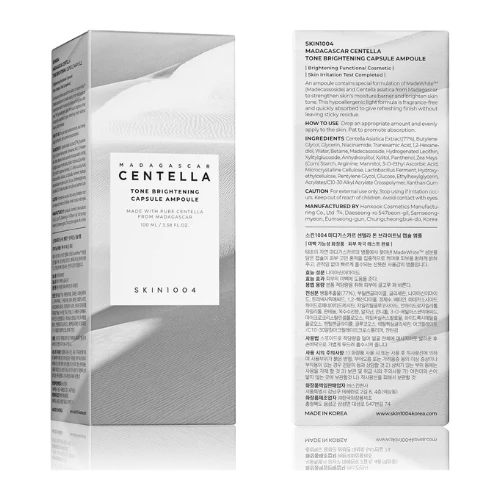 Skin1004 Madagascar Centella Tone Brightening Capsule Ampoule 100 ml, White