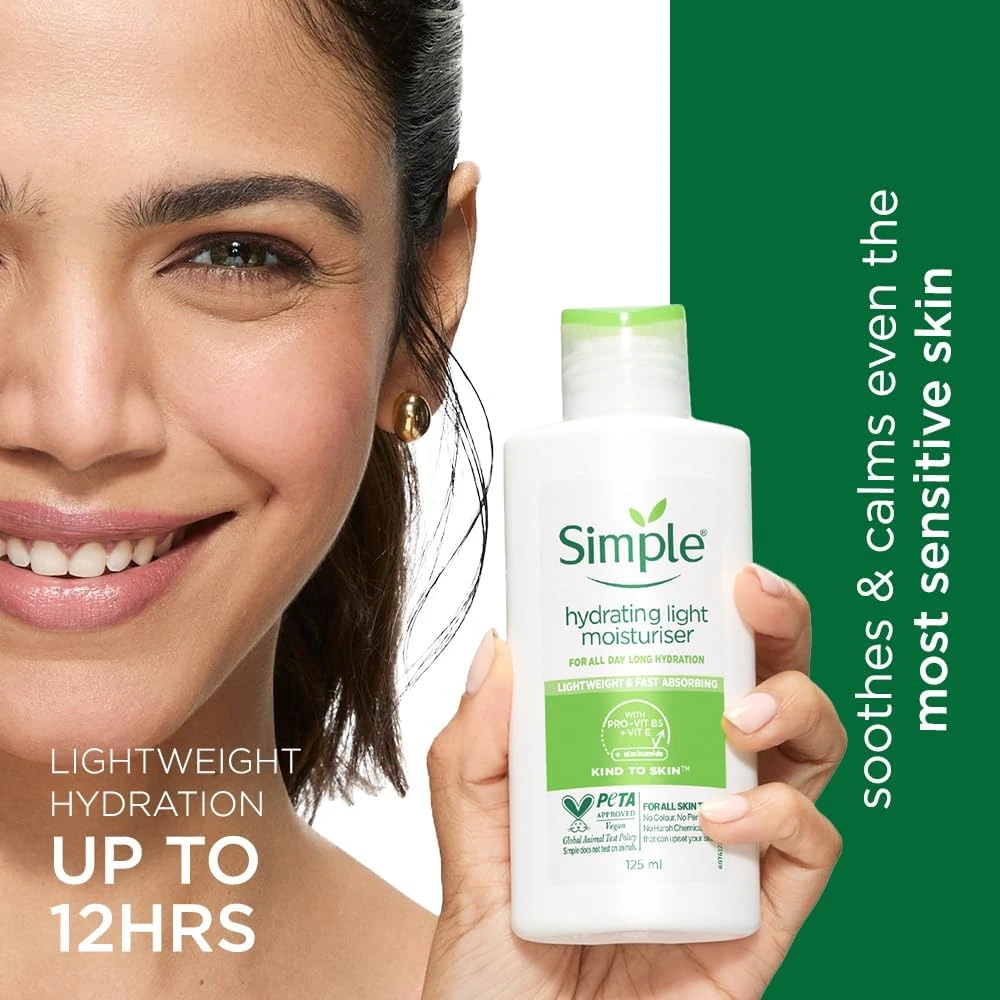 Simple Hydrating Light Daily Face Moisturizer, 125Ml