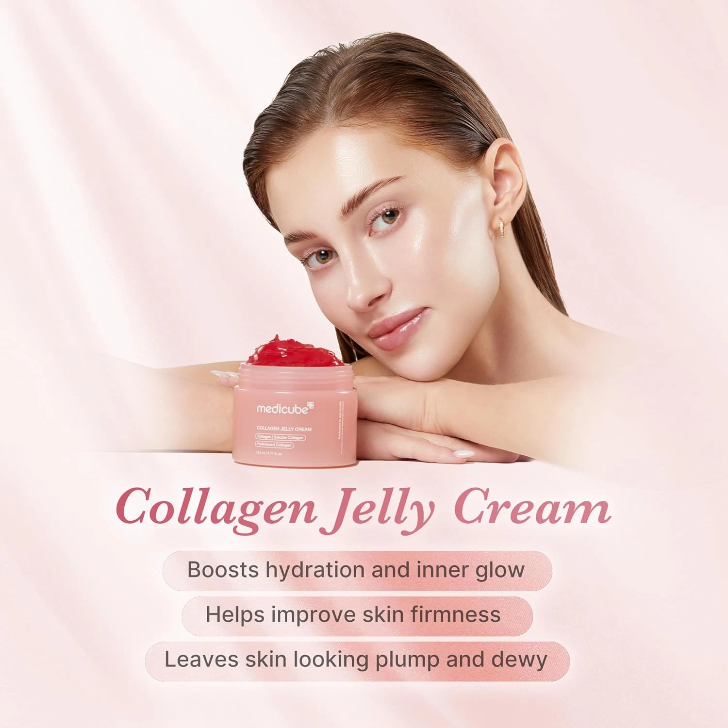 medicube Collagen Jelly Cream- Niacinamide & Freeze-Dried Hydrolyzed Collagen - 