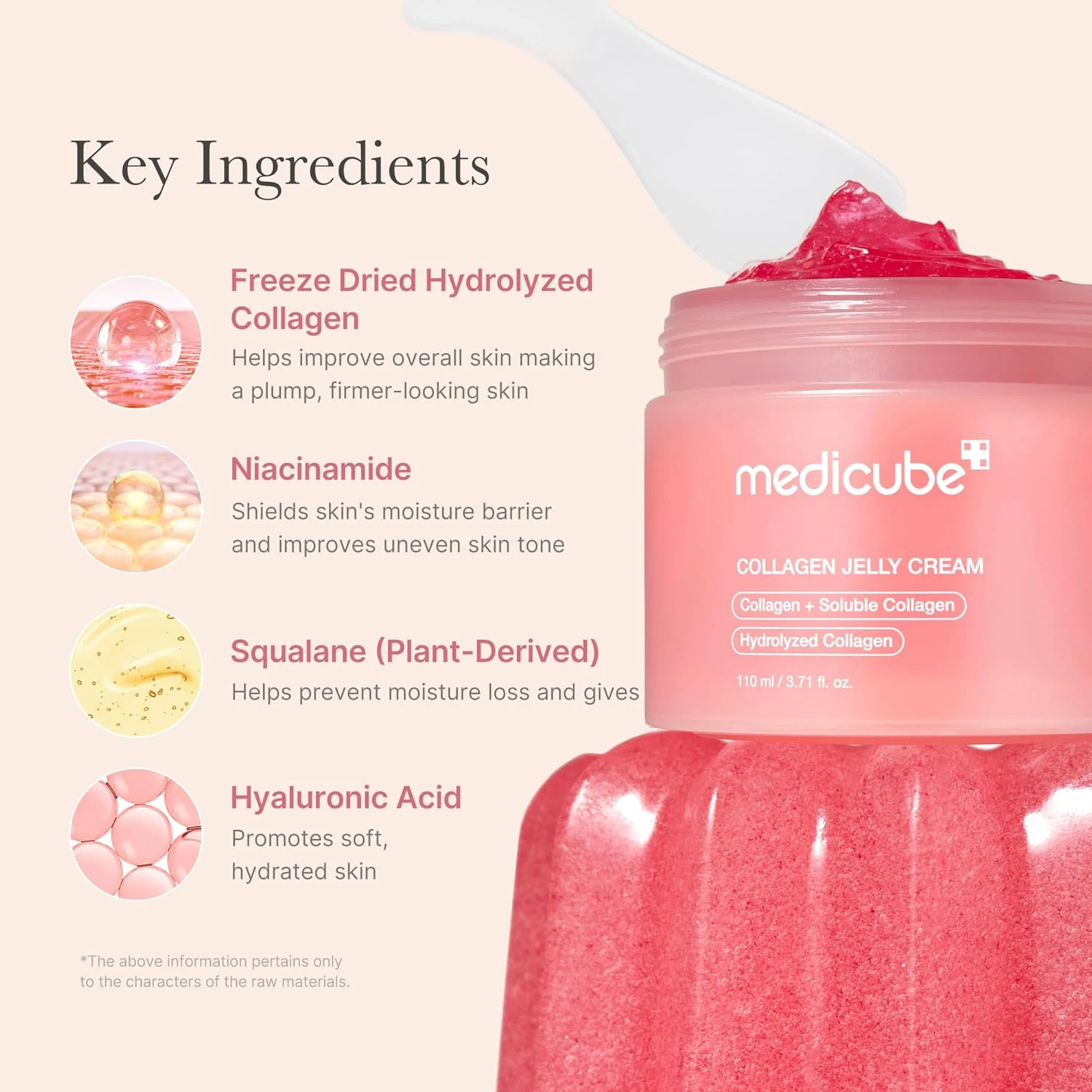 medicube Collagen Jelly Cream- Niacinamide & Freeze-Dried Hydrolyzed Collagen - 