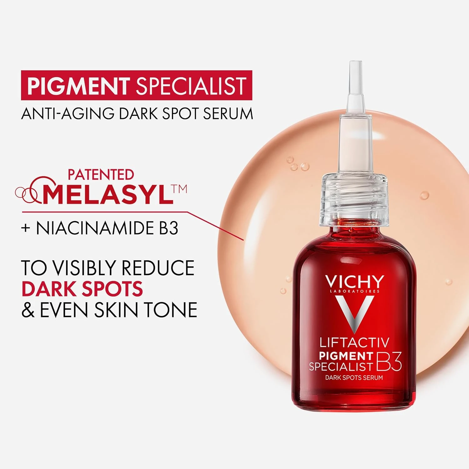 Vichy Liftactiv Specialist B3 Anti Aging Serum for Dark Spots & Wrinkles with Ni