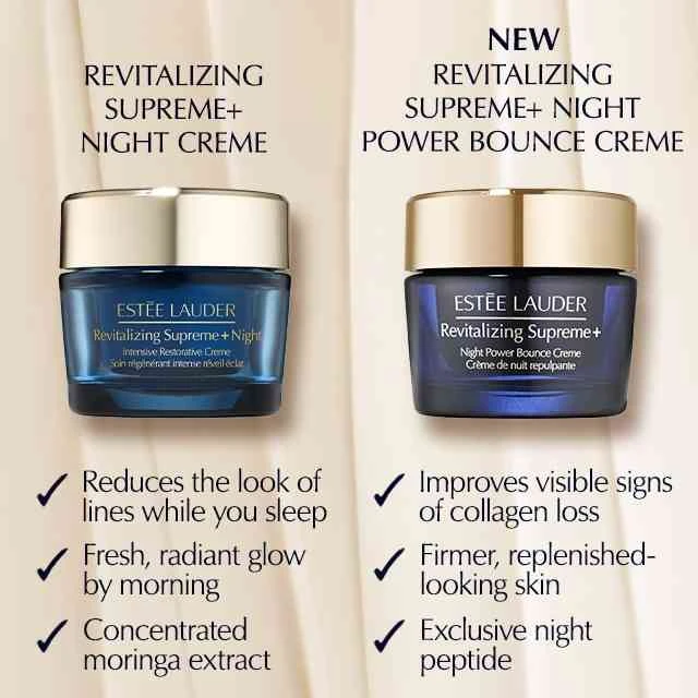 Estée Lauder Revitalizing Supreme+ Night Power Bounce Cream | Face Moisturizer w