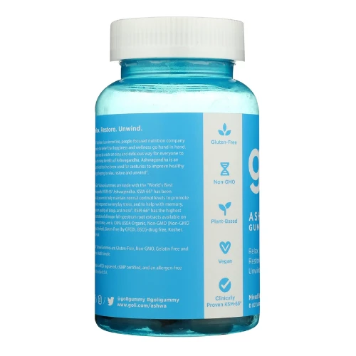 Goli Nutrition Ashwagandha Gummies Mixed Berry Dietary Supplement, 60 Gummies جو