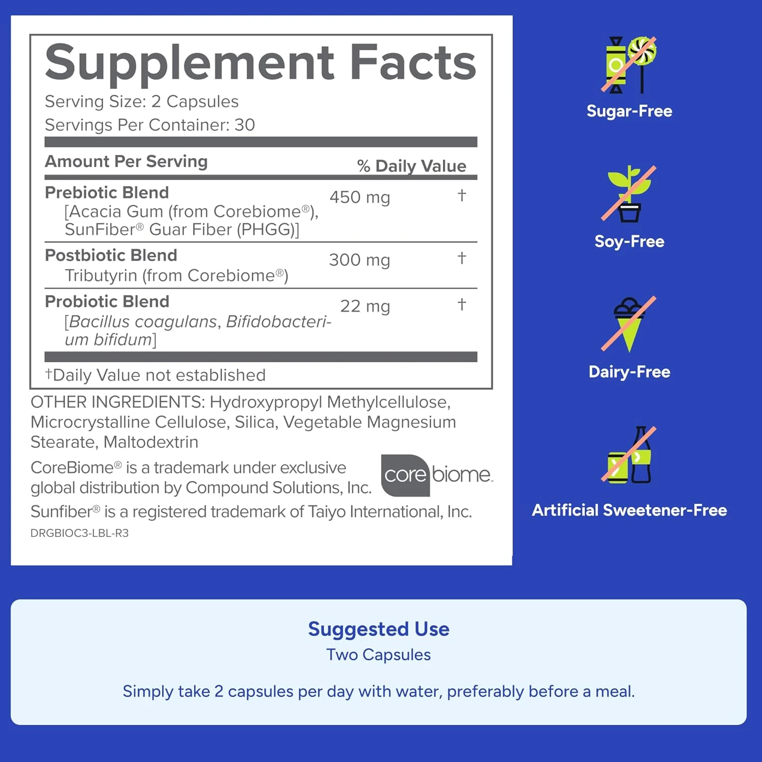 Gundry MD® Bio Complete 3 - Prebiotic, Probiotic, Postbiotic to Support Optimal 