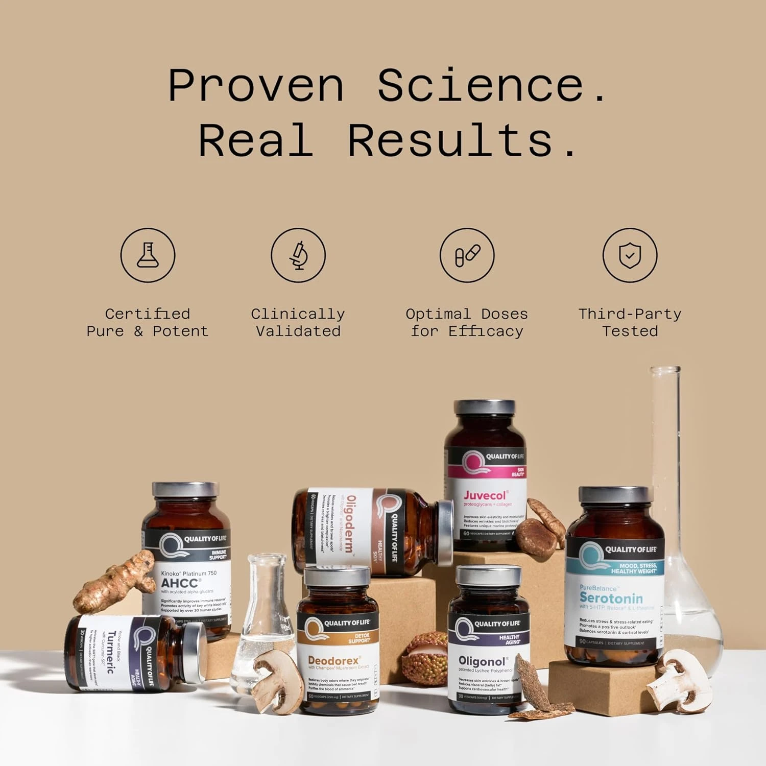 Quality of Life Labs, AHCC RX, 300 mg, 60 Softgels