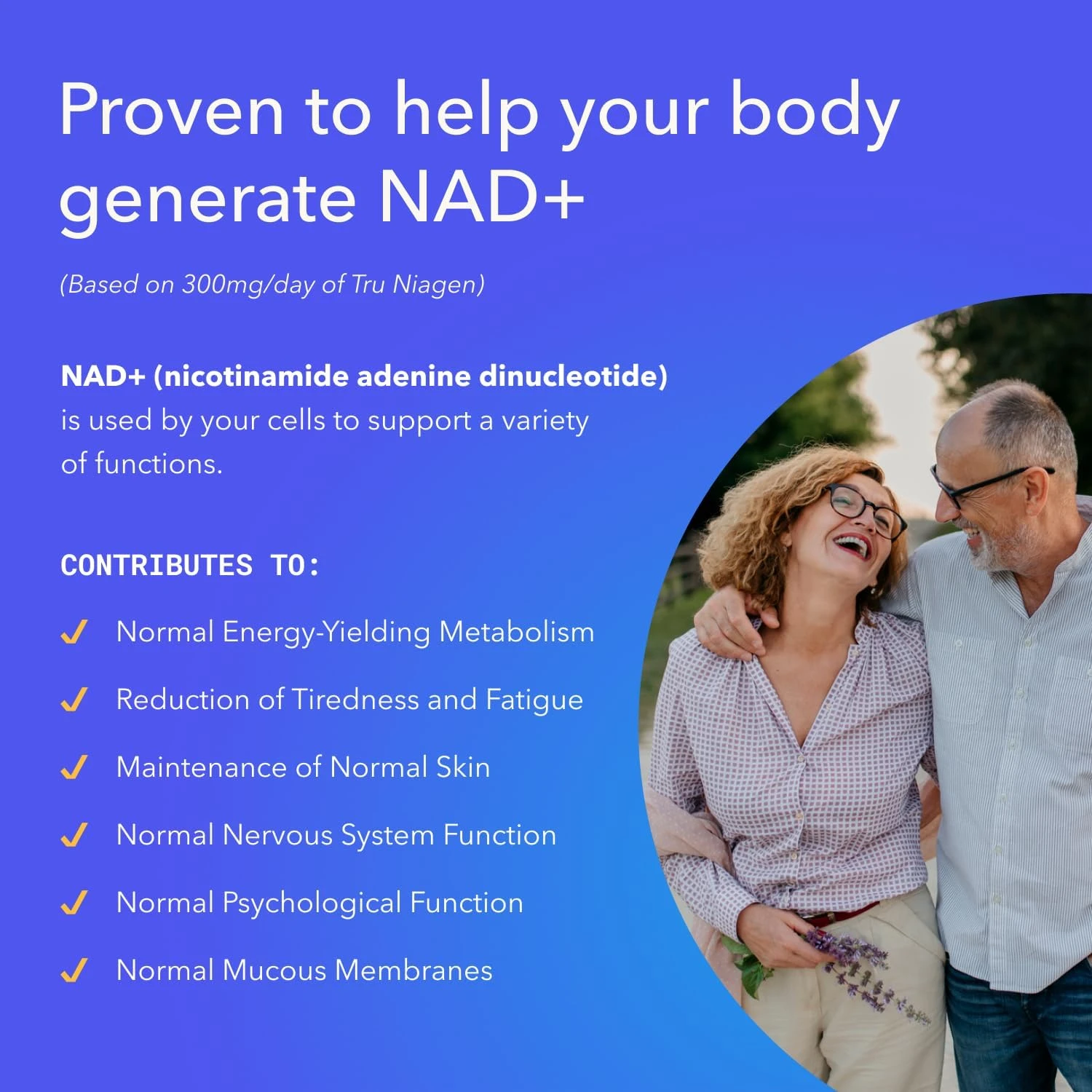 TRU NIAGEN Nicotinamide Riboside NAD+ Supplement, Patented Formula NR, 300 mg pe