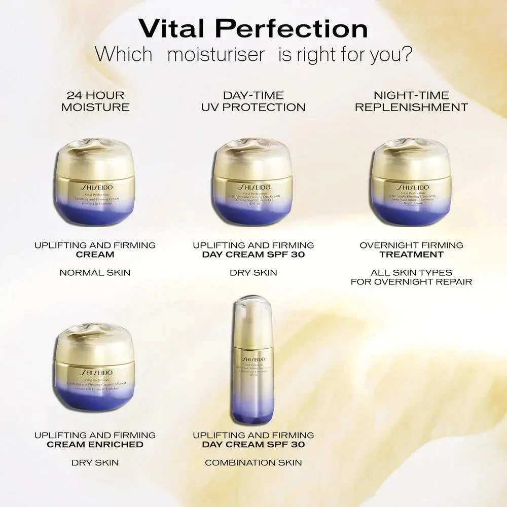 Shiseido Vital Perfection Uplifting and Firming Cream Enriched - 50 mL - Anti-Ag
