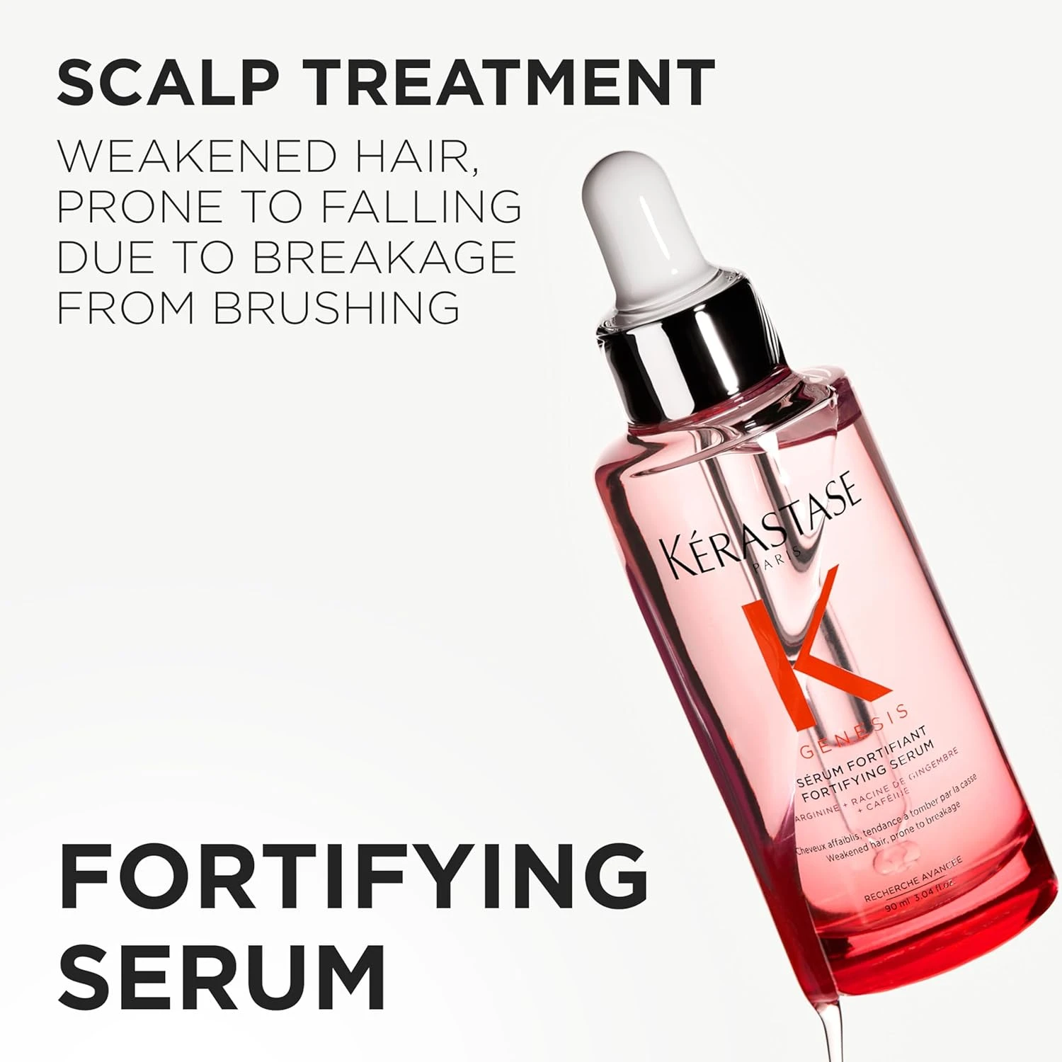 Kérastase Genesis Hair Serum, Nourishing & Fortifying Leave-In Conditioner, For 