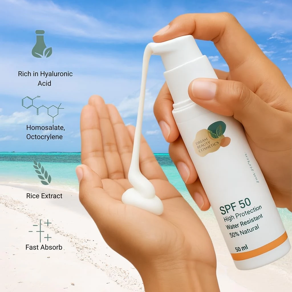 Probiotic Moisturise SPF50 PA++++ Sunscreen| Lightweight, Hydrating, Mineral-Bas