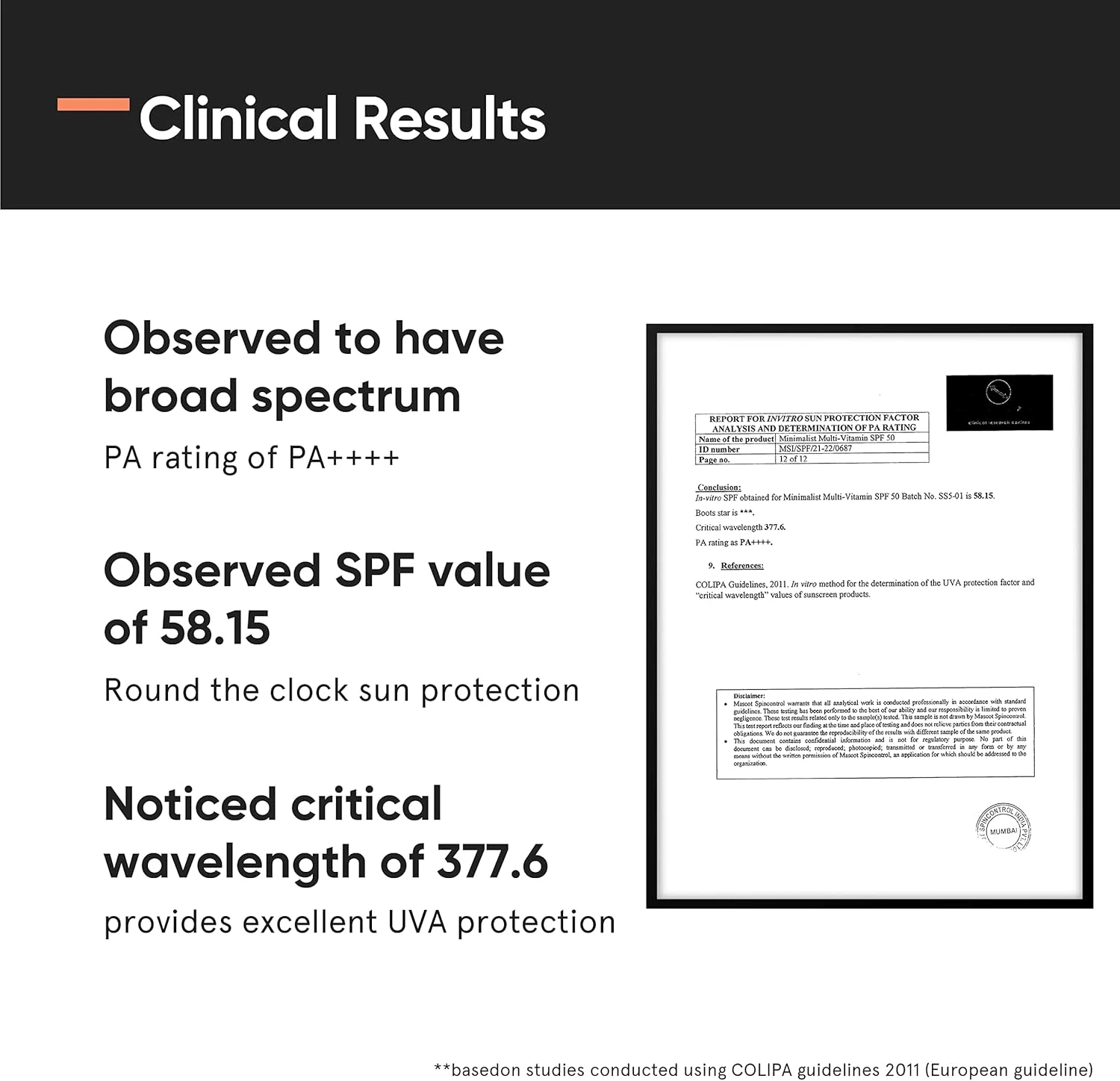 Minimalist Sunscreen SPF 50 PA++++ | Clinically Tested in US (In-Vivo) | Lightwe