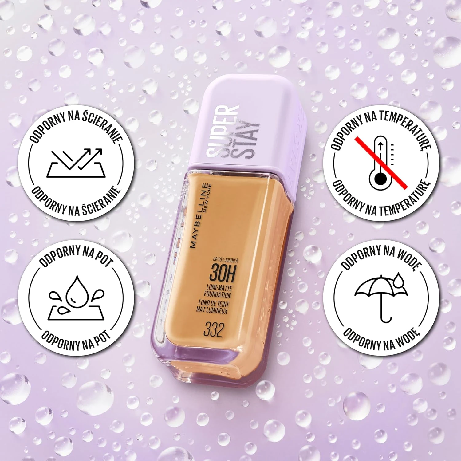 Maybelline New York, Super Stay Lumi-Matte Liquid Foundation, 30hr Longwear form