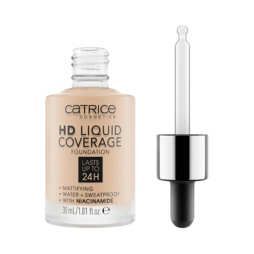 Catrice Hd Liquid Coverage Foundation 010, Light Beige, 30 ml