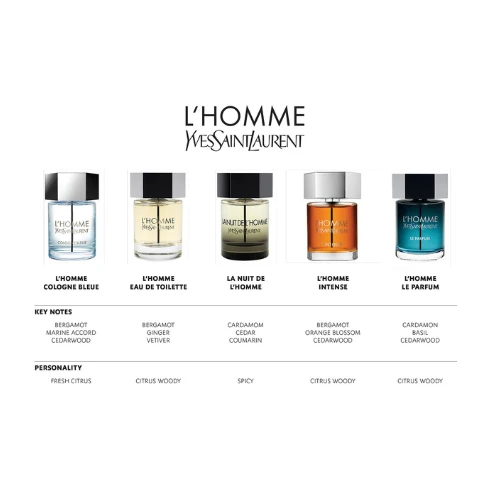 La Nuit De L'Homme by Yves Saint Laurent for Men - 3.3 oz EDT Spray