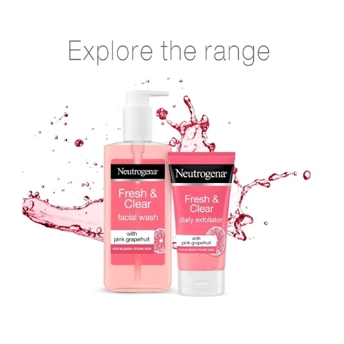 Neutrogena, Fresh & Clear Daily Exfoliator, Pink Grapefruit & Vitamin C, Blemish