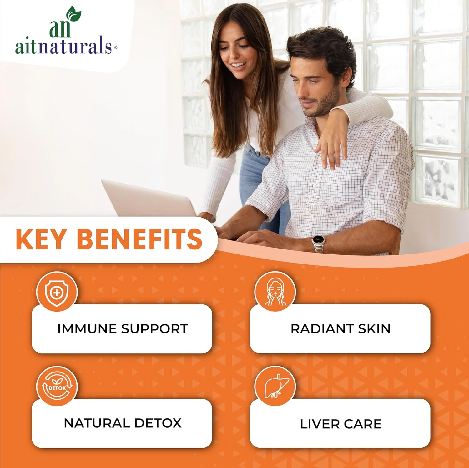 Aitnaturals Glutathione Complex (1300mg)- 60 Capsules Advanced Antioxidant Formu