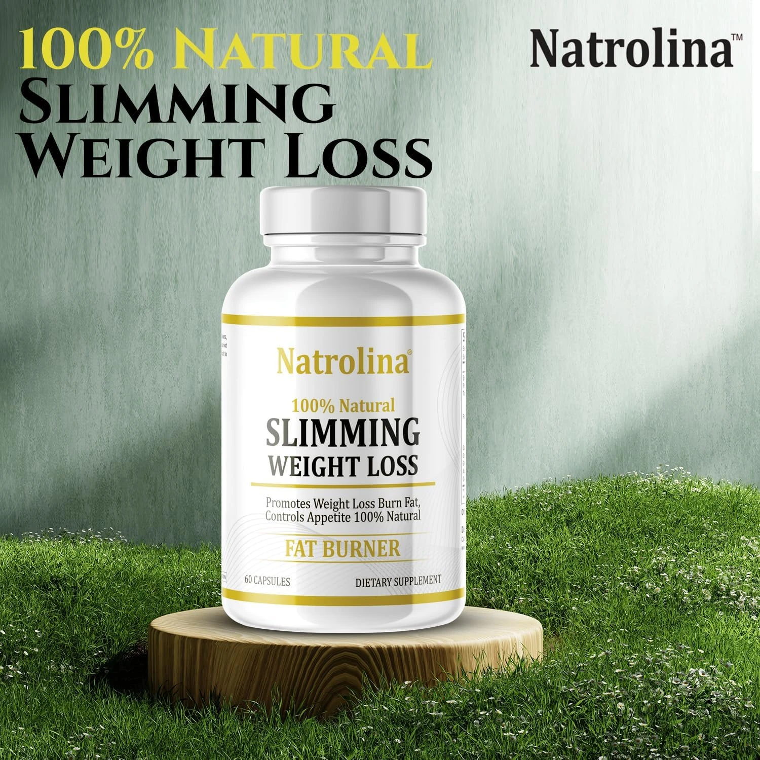 Natrolina 100% Natural Slimming Weight Loss Fat Burner Diet Pills 60 Capsules | 