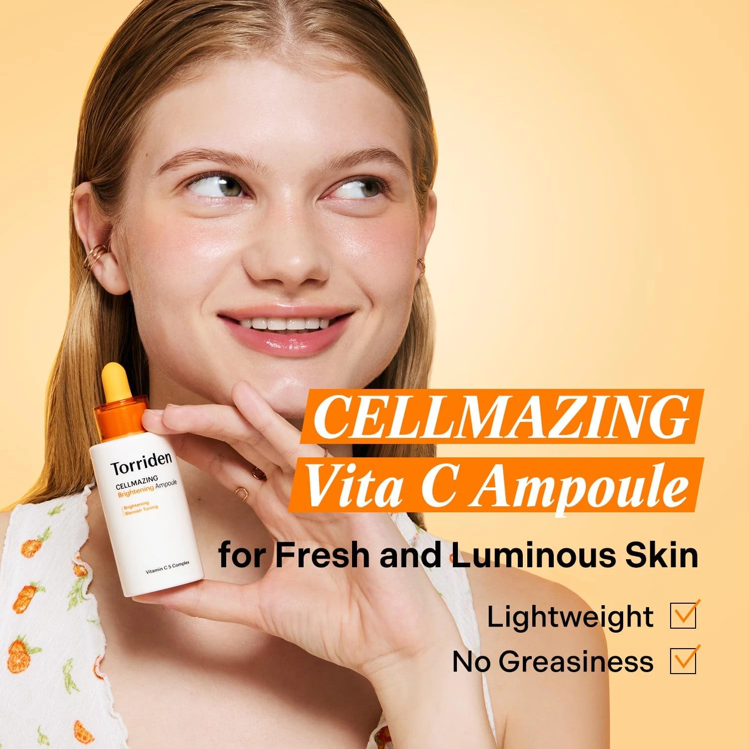 Torriden CELLMAZING Vita C Ampoule 1.01 fl. Oz | Refining Sagging Pores and Skin