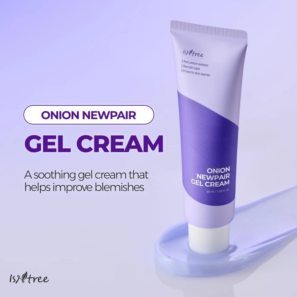 IsNtree Onion Newpair Gel Cream 50ml, 1.69 fl.oz | Soothing Care | Blemish & Spo