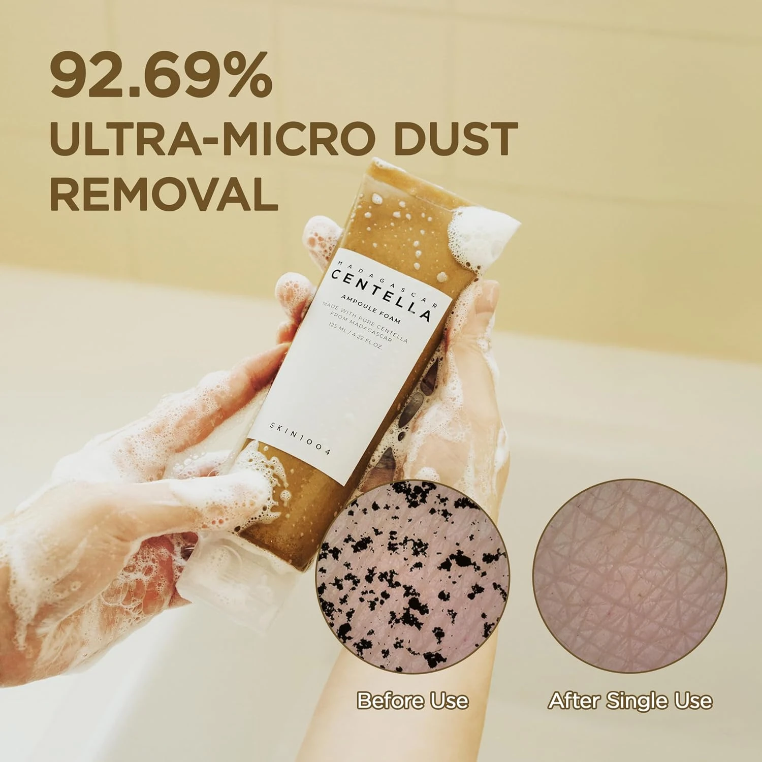 SKIN1004 Madagascar Centella Ampoule Foam, 125mL | Mild and Soothing Face Cleans