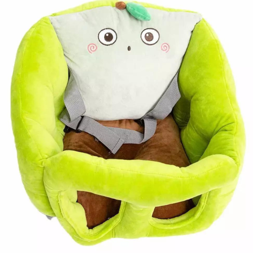 Beautiful Soft Plush Support Seat for Baby- Green