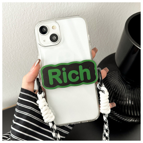 Graphic Pattern Phone Back Clip Crossbody Lanyard Universal Mobile Safety Anti L