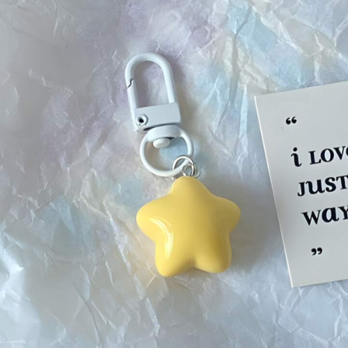 Cute Mini Star Design Keychain Bags Pendant Keychain Door Key Car Key Decor Keyc