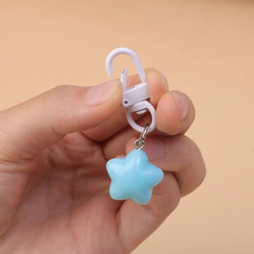Cute Mini Star Design Keychain Bags Pendant Keychain Door Key Car Key Decor Keyc