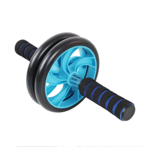 Pro Action AB Wheel Roller with Knee Mat- Blue