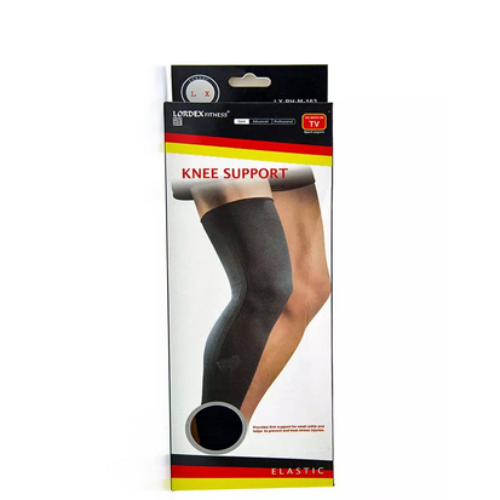 Lordex Fitness Knee Support Elastic- Black (LX-163)