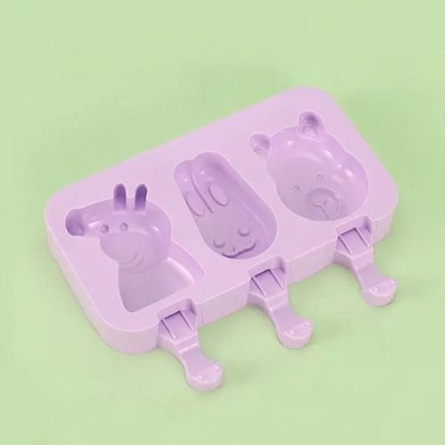 Cartoon Design Ice Cream Making Mold Silicone Popsicle Ice Lolly Molds Homemade