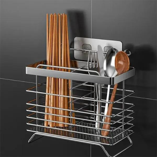 Stainless Steel Cutlery Holder Tableware Kitchen Anti-Slip Spoon Fork Chopsticks