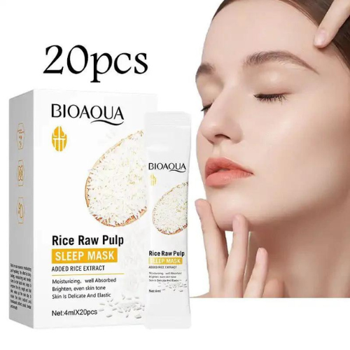 Skin Moisturizing Rice Raw Pulp Facial Mask Skin Care Soothing Face Mask Brighte