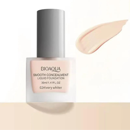 Ivory White Liquid Foundation Cream Long Lasting Water Resistant Smooth Skin Whi