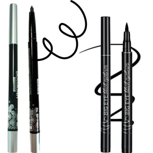 Waterproof Black Matte Eyeliner Pen and Eye Pencil Long Lasting Eye Makeup Color