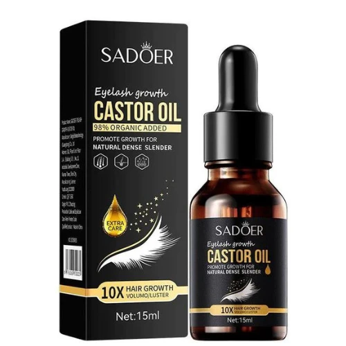 Sadoer Eyelash Serum Castor Oil Thickening And Lengthening Mascara For Women 15m