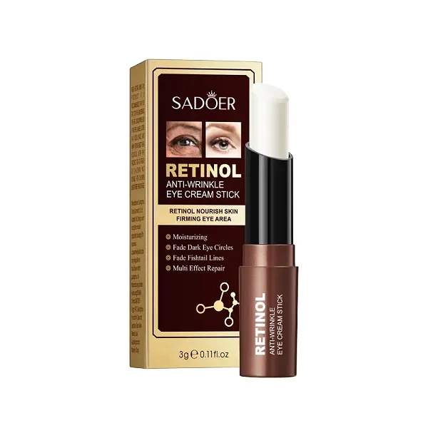 Sadoer Skin Firming Dark Circle Fading Anti-wrinkle Retinol Eye Cream Stick 3g