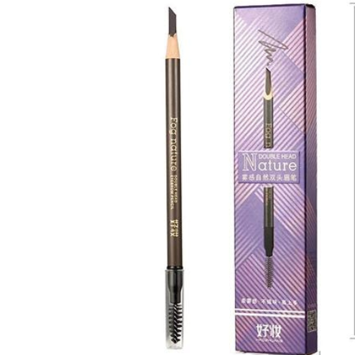 Water Resistant 2 In 1 Eyebrow Enhancer Full Coverage Non-Fading Eyebrow Pencil