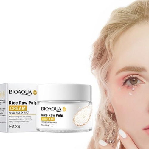 Rice Raw Pulp Whitening Cream Anti Aging Moisturizer Shrink Pores Non Sticky Nou