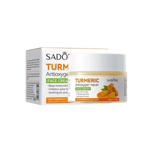 Sadoer Turmeric Antioxygen Repair Face Cream Deep Moisturizing Soothing Oil Cont