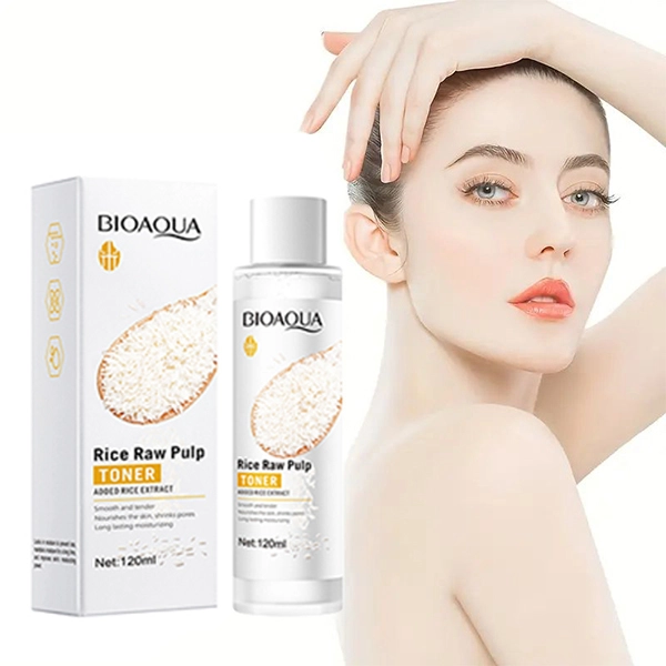 Skin Nourishing Rice Raw Pulp Toner Shrink Pores Facial Care Moisturizing Face B