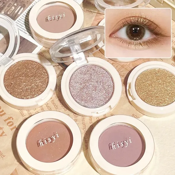 Spherical Design Non-Irritating Waterproof Highlighter Powder Women Matte Eyesha