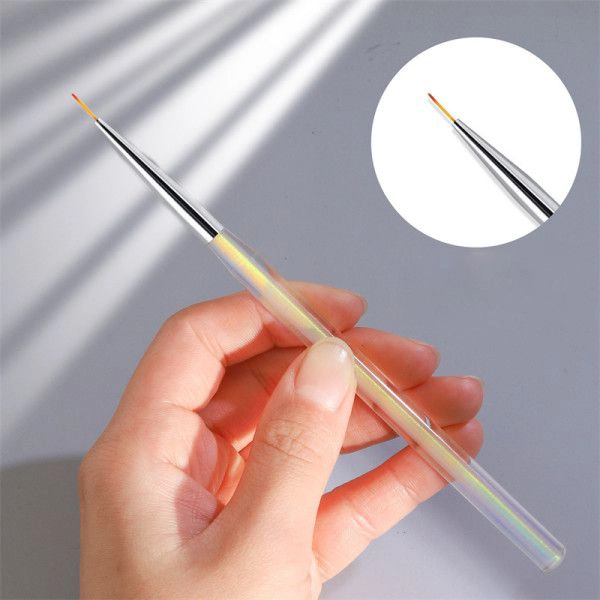 Yellow Nail Art Brush - Professional Tool for Stunning Nail Decorations and Mani