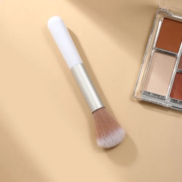 Premium White Makeup Brush - Perfect for Face Blush (High Quality)
