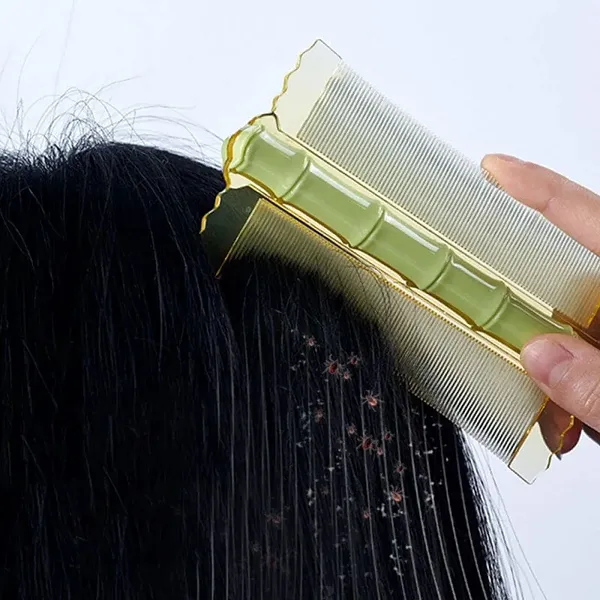 Double-Sided Dense-Toothed Comb Anti-Dandruff Hair Care Tool Lice Grate Comb wri