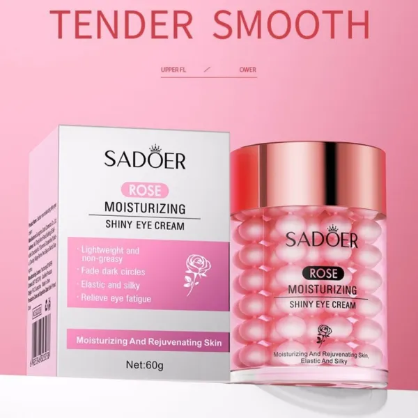 Rose Moisturizing Shiny Eye Cream Face Care Around The Eye Anti Dark Circles Ten