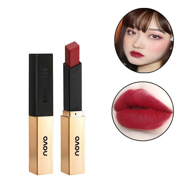 Small Gold Bar Women Moisturizing Lipstick, Long Lasting Mist Velvet Lips