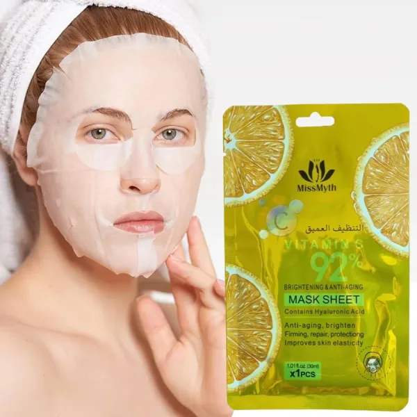 1 Pc Moisturizing Repair Brightening And Anti Aging Skincare Vitamin C Face Mask